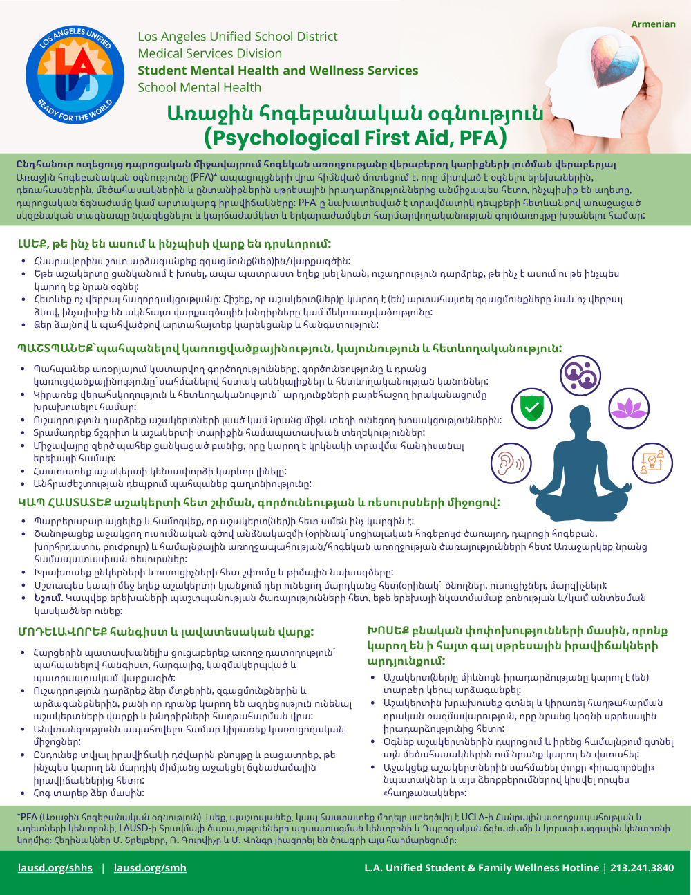 Psychological First Aid_Armenian